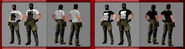 DLC Passcode Uniqlo (N425E White) and (N425E Black) T-shirts and Uniqlo N425E White and N425E Black soldiers (male and female).