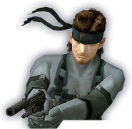 Solid Snake's character portrait for E3 Battle.