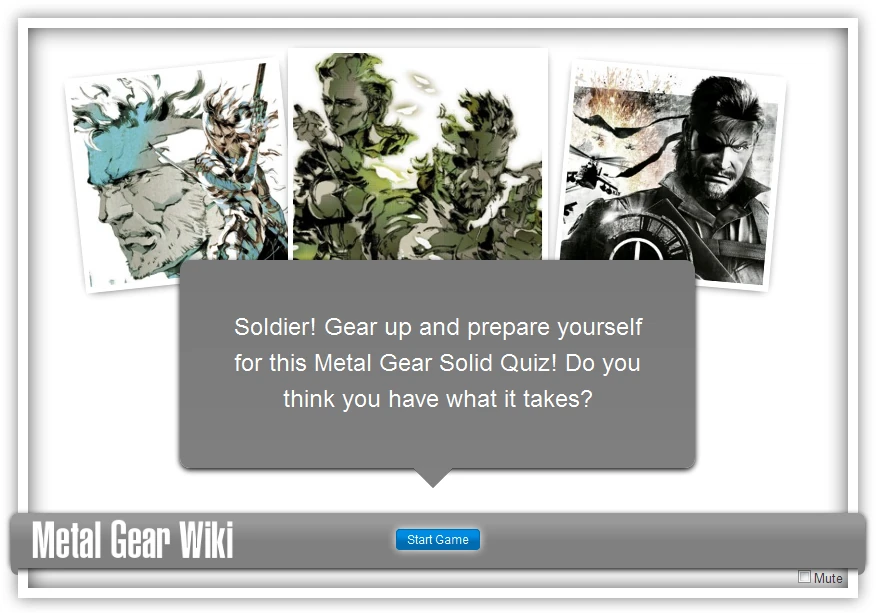 User blogXD1/Metal Gear Solid HD Quiz Metal Gear Wiki Fandom
