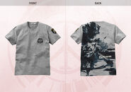 Gray Peace Walker small logo (front) and Big Boss portrait (back) UNIQLO T-shirt.