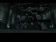 Liquid piloting Metal Gear REX in an attempt to kill Snake.