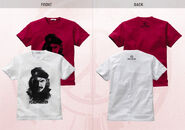 Che Guevara-inspired Big Boss UNIQLO T-Shirts (Red and White front and back)