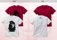 Che Guevara-inspired Big Boss UNIQLO T-shirts (Red and White front and back)