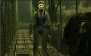 The Boss confronts Naked Snake during the Virtuous Mission.