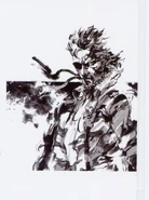 Artwork of Naked Snake by Yoji Shinkawa.