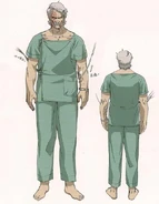 Artwork of Snake during his medical examination.