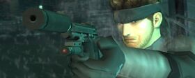 MGS2 Solid Snake with M9, Tanker