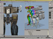 Gekko model pre-rendering/pre-animation