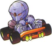 Cyborg Ninja in Konami Krazy Racers.