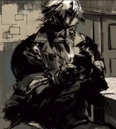 Big Boss has difficulty lighting his cigar during a cutscene.