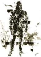 Naked Snake character art.