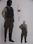 Peace Walker Russian soldier concept art.