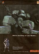 Metal Gear Solid advertisement displaying REX.