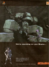 Metal Gear Solid advertisement displaying REX.
