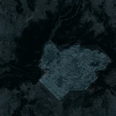 Mapa de la Región fronteriza Angola-Zaire.