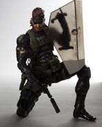 Snake (Sneaking Suit ver.) Play Arts KAI action figure by Square Enix Products.