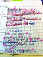 A handwritten script for the English MSX2 version, which took into account the larger space needed to display English text by shortening the dialogue.