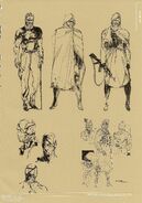 Cloaked Snake and FaceCamo concept art.