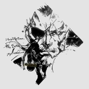 Shinkawa art of Big Boss, for the PlayStation 20th Anniversary event, included in Famitsu.
