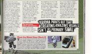 PSM coverage of Metal Gear Solid 4, pages 26-27.