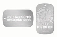 World tour dog tag.