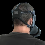 Gas Mask (Psycho Mantis style) accessory, rear view.