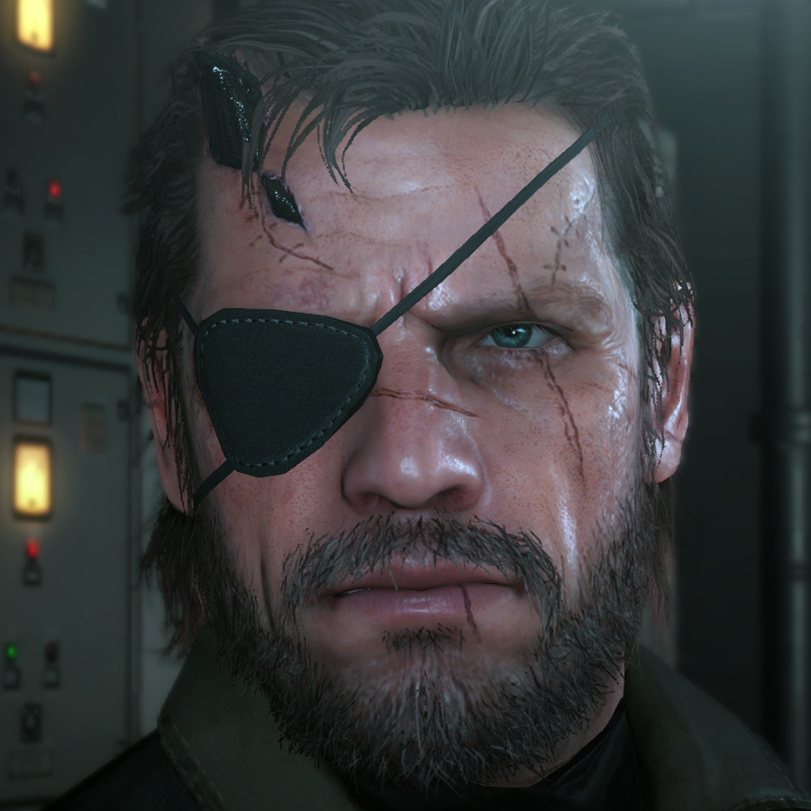 metal gear solid 5 вики персонажи. Venom Snake TTP. metal gear solid 5 вики персонажи фото. metal gear solid 5 вики персонажи-Venom Snake TTP. картинка metal gear solid 5 вики персонажи. картинка Venom Snake TTP. Во время службы в MSF, Веном спас жизнь Биг Боссу, закрыв его собой во время уничтожения вертолета, из-за чего он лишился левой руки и ослеп на правый глаз. Несмотря на свою жертву, Биг Босс все-таки впал в естественную кому, а Венома позднее ввели в искуственную, после чего подвергли его гипнотерапии и пластической хирургии — в результате получили двойника настоящего Биг Босса, которого решили использовать как приманку для XOF, напавших на них тогда.