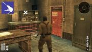 A soldier controlled by player in MGS Portable Ops