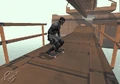 Solid Snake in Evolution Skateboarding.