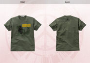 Yellow and green Snake UNIQLO T-shirt (front and back).