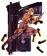 Solid Snake cover artwork for a magazine.