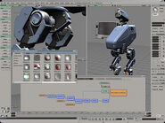 Real time shade adding with Metal Gear Mk. II's 3D model.