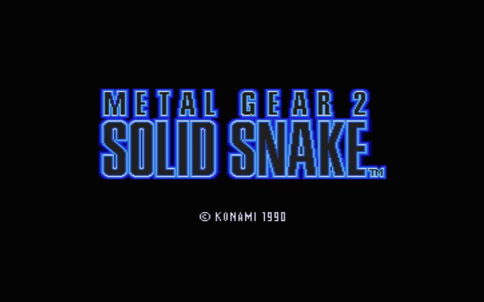 MSX2　メタルギア2／METAL GEAR2 SOLID SNAKE