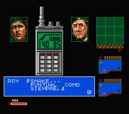Solid Snake's original portrait in the Transceiver Screen.