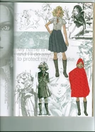 Paz's artwork in promotional art booklet.