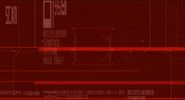 RAY's HUD error display, after its AI was shot out by Solidus Snake upon going haywire.