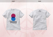 White "COoperative OPerations" with red and blue circles merging UNIQLO T-shirt (front and back).