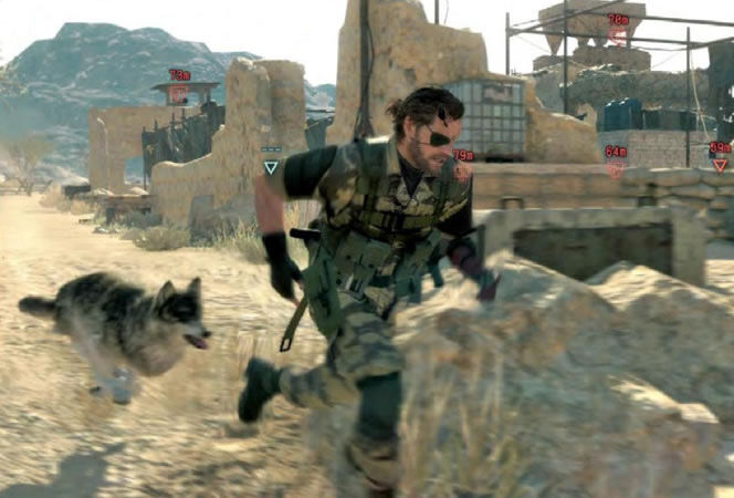 where is the puppy in phantom pain