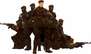 Major Ocelot and the Ocelot Unit from Metal Gear Online (Subsistence).