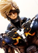 Black Raiden Play Arts Kai figurine, final color model.