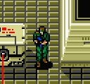 Snake in the MSX2 game Metal Gear 2: Solid Snake.