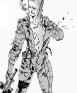 Hideo Kojima's original design of The Boss.