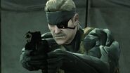 Snake, armed with the Operator pistol.