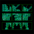 Metal Gear D blueprints split apart and mixed up.