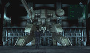 Snake and Metal Gear REX in Metal Gear Solid