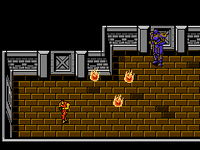 The cyborg Big Boss attacks Snake.