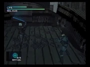 Solid Snake battles with Solidus Snake atop Federal Hall.