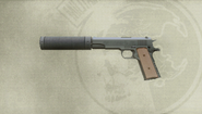 M1911A1 w/Suppressor.