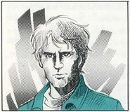 Solid Snake profile art in the MSX2 manual.