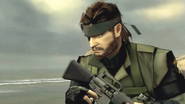 Big Boss runs along a Costa Rican beach in a game preview.